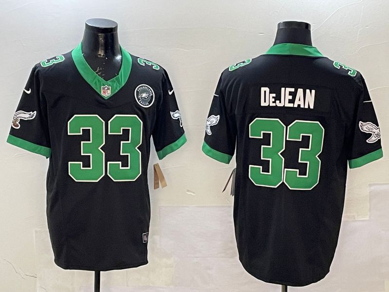 Men Philadelphia Eagles #33 DeJean Black Retro three generations 2025 Nike Limited NFL Jersey style 2->philadelphia eagles->NFL Jersey